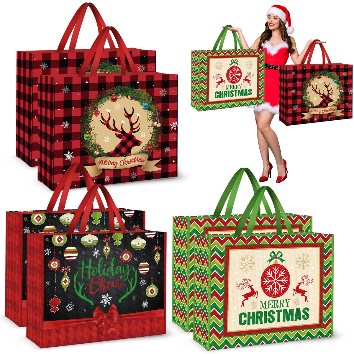 Bolsas Aliceset grandes 22x17 con asa para envolver regalos