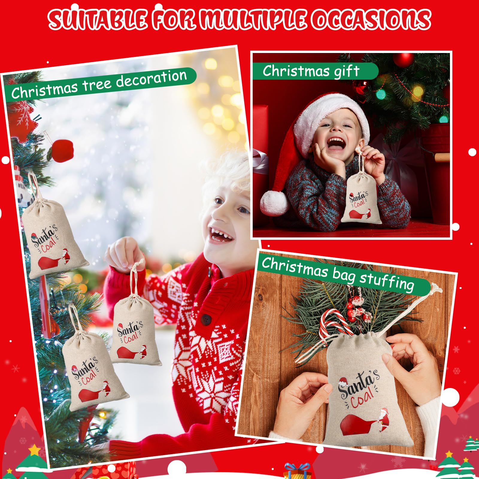 Conjunto navideño listo para regalos y decoración del hogar