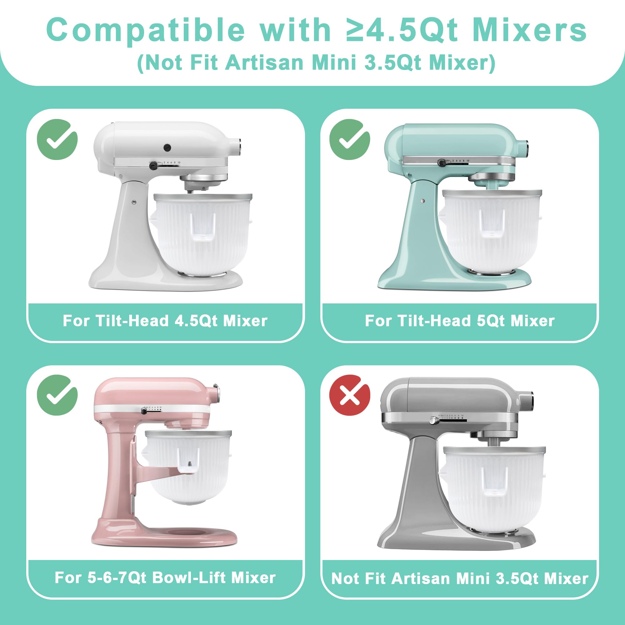 Aligat sistema de transmisión compatible con batidoras grandes.