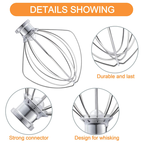 Aligat wire whip ideal para crema batida y mezclas aireadas.