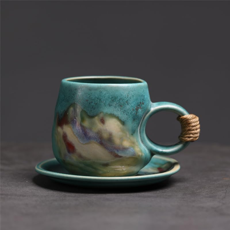 Alikexin taza con platillo apta para microondas y lavavajillas