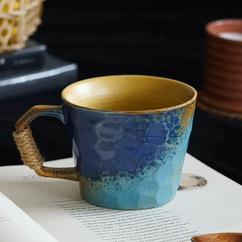 Taza Alikexin cerámica retro japonesa para café diario.