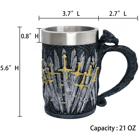 Taza Alikiki regalo perfecto para fans de juegos de rol, Juego de Tronos y El Señor de los Anillos