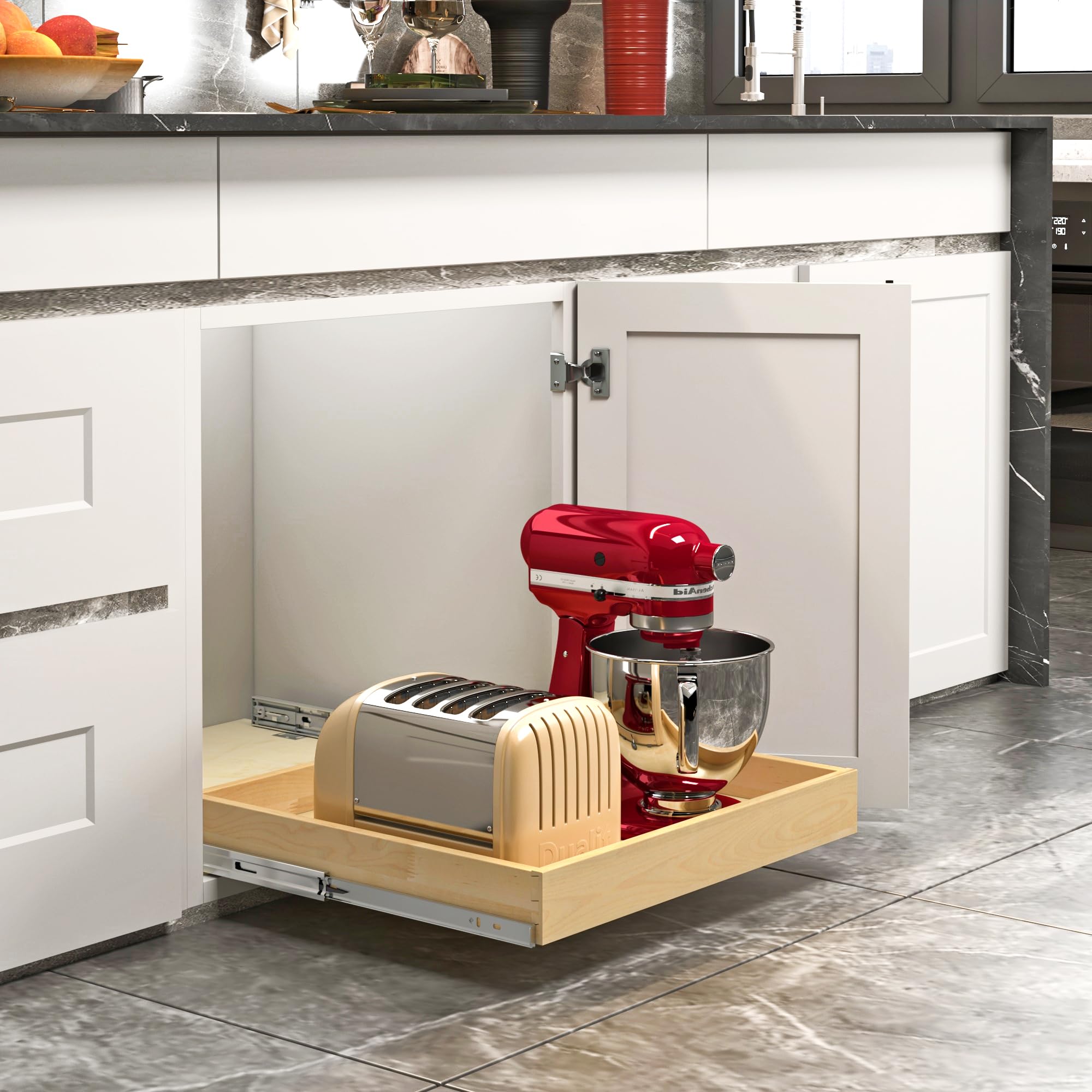 ALINE FURNITURE cajón con cierre suave para uso diario en la cocina