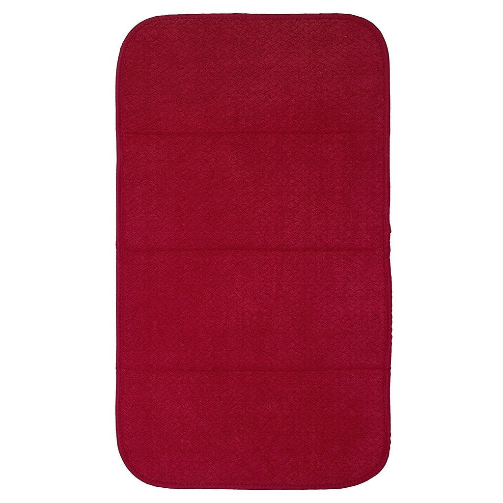 Alfombra All-Clad de secado, color chili, superficie antideslizante para platos.