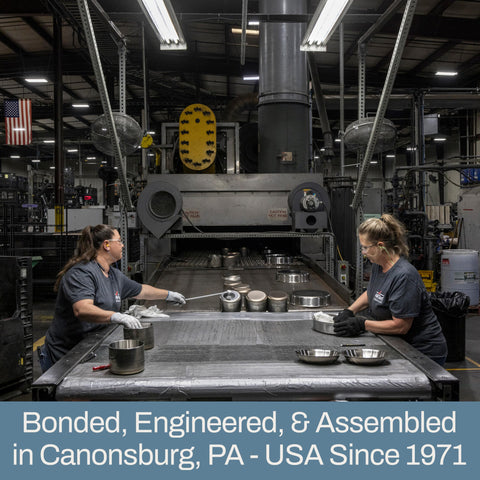 Olla All-Clad D3 apta para horno y broiler hasta 600°F