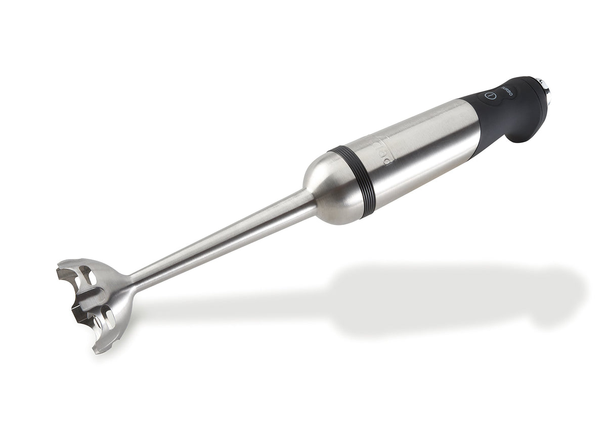 All-Clad licuadora de inmersión en acero inoxidable, turbo de 600W para batidos y cremas.