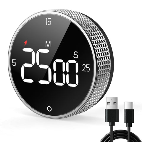 Allbean temporizador de cocina magnético en el frigorífico para un control preciso del tiempo.