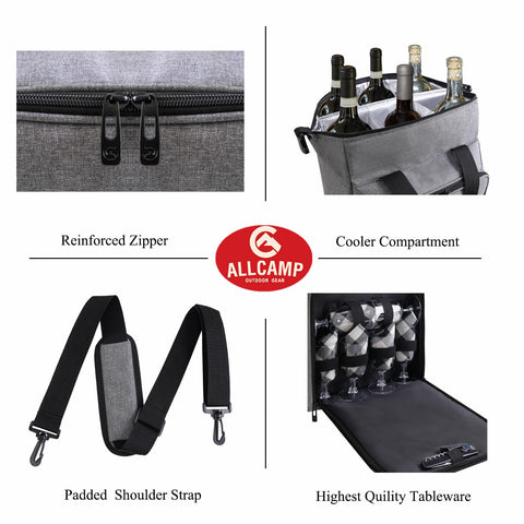 ALLCAMP dimensiones externas bolsa portátil para coche o maletero