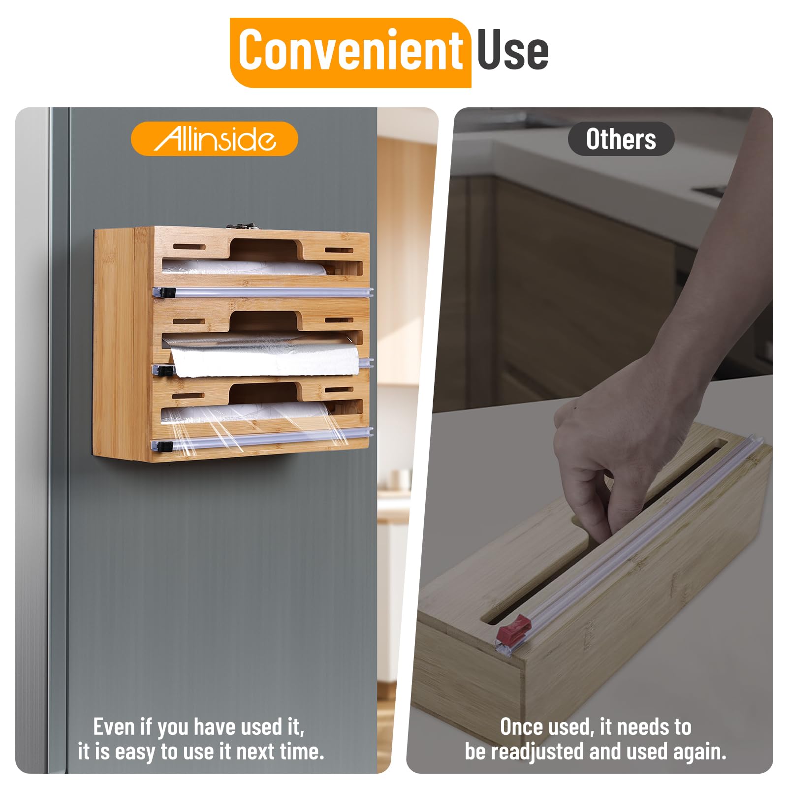 Allinside dispensador es compatible con rodillos de 12.9 pulgadas para mayor versatilidad.