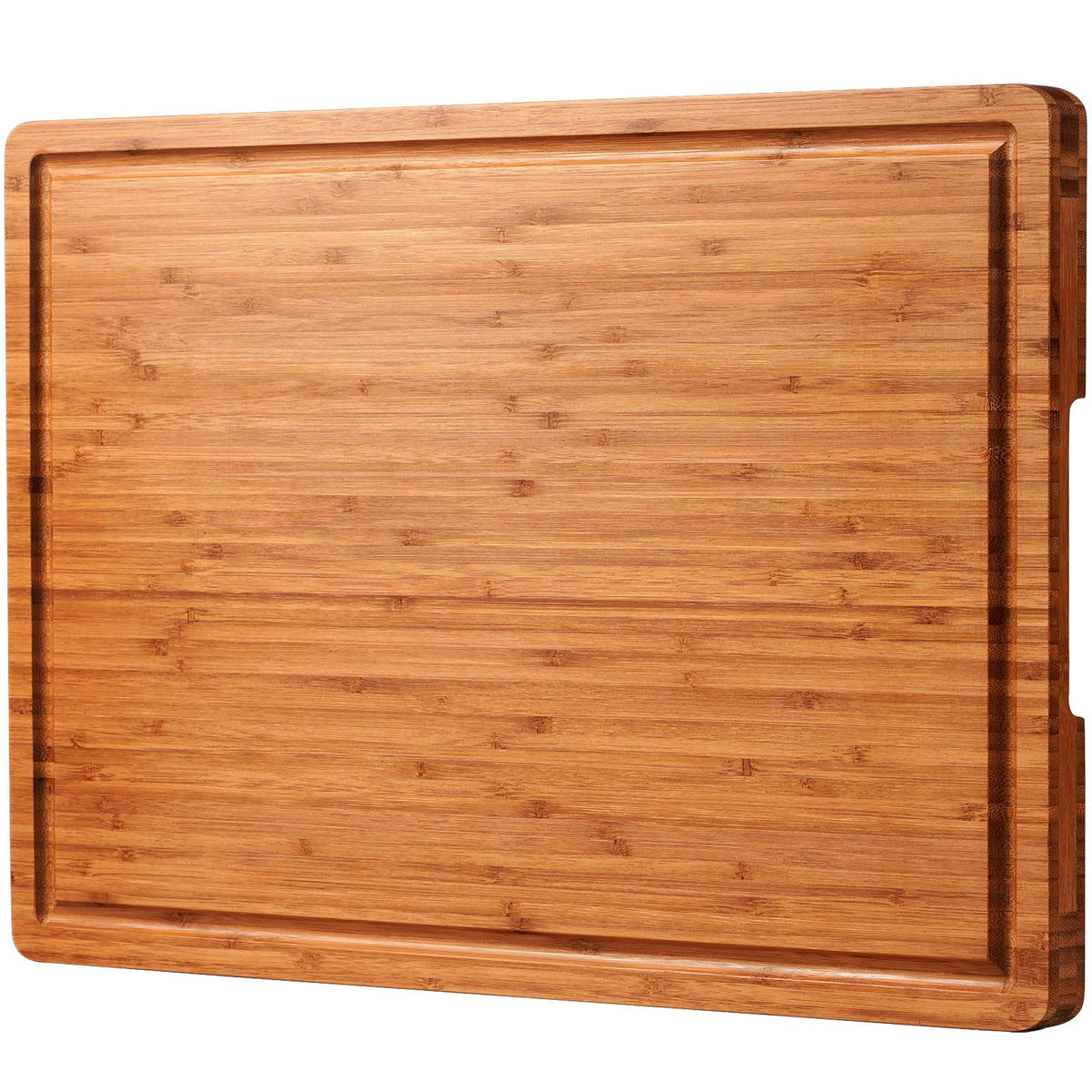 Allsum tabla de corte bambú XXL 24x18, superficie estable para cortar con precisión