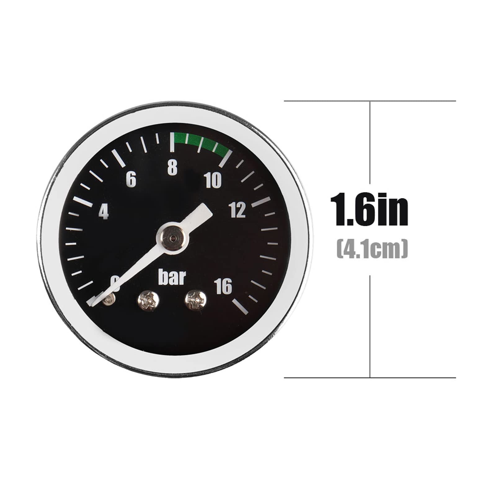 AlloverPower manómetro 0-16 bar, facilita el control de la presión de extracción.