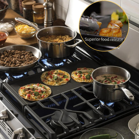 Superficie mate Allstare, reduce adherencias al cocinar.
