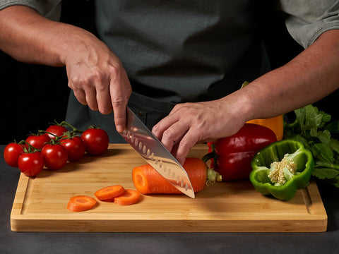 Allsum tabla de charcutería bambú para quesos y aperitivos en mesa