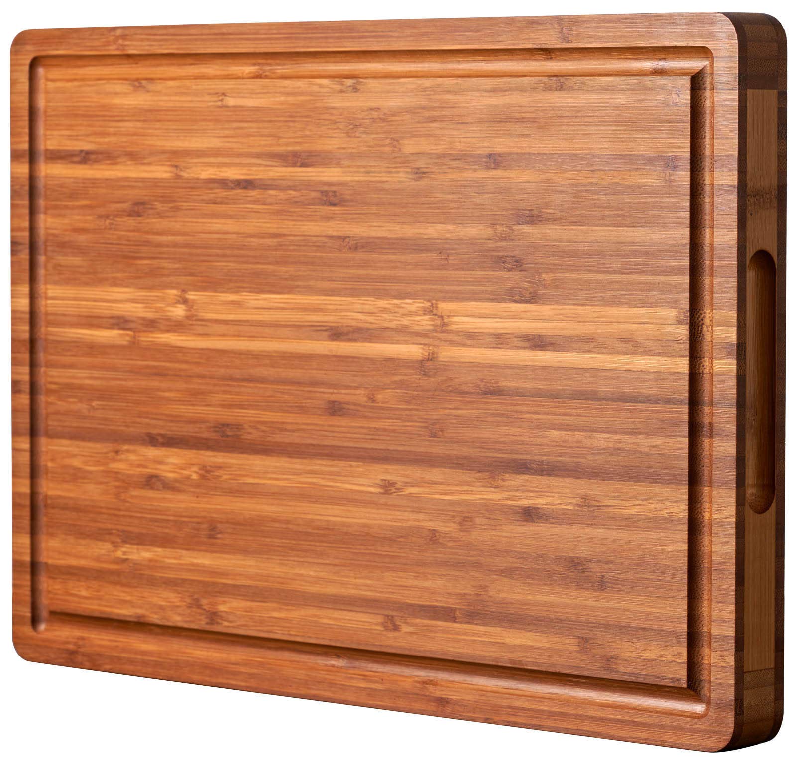 Allsum tabla de cortar de bambú con asa lateral para cortar y servir quesos
