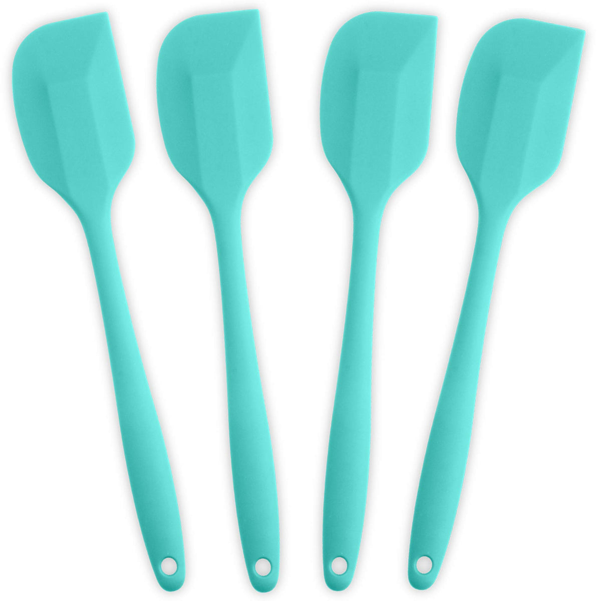 ALLWIN-HOUSEWARE W espátula de silicona 4 piezas, azul claro, ideal para sartenes antiadherentes