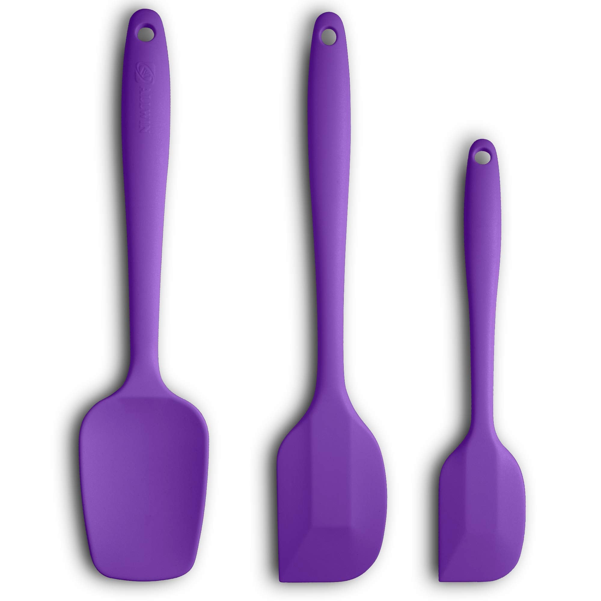 Espátulas de silicona ALLWIN-HOUSEWARE W, set de 3, mango ergonómico, para cocina antiadherente