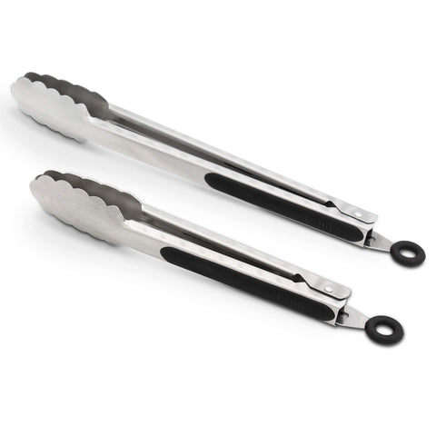 Pinzas ALLWIN-HOUSEWARE W de 9 pulgadas, agarre ergonómico para volteos precisos.