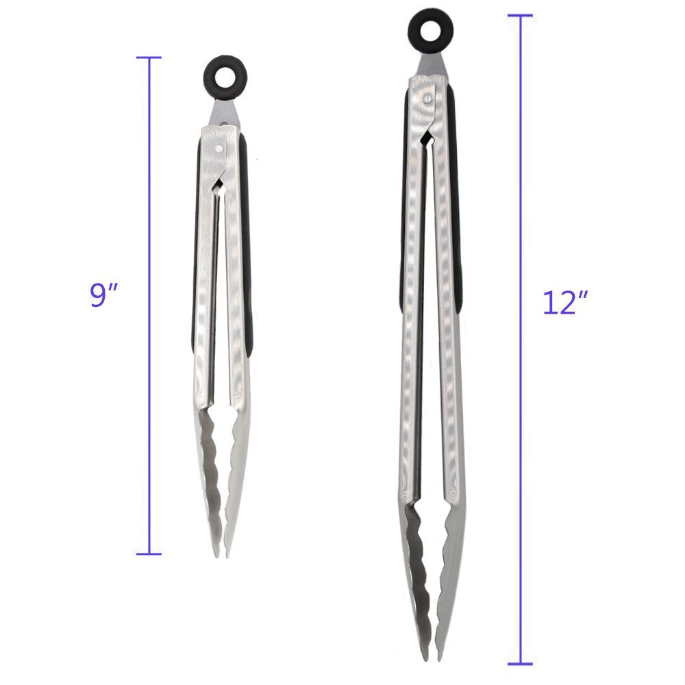 Pinzas ALLWIN-HOUSEWARE W en acero 304, duraderas para uso diario.
