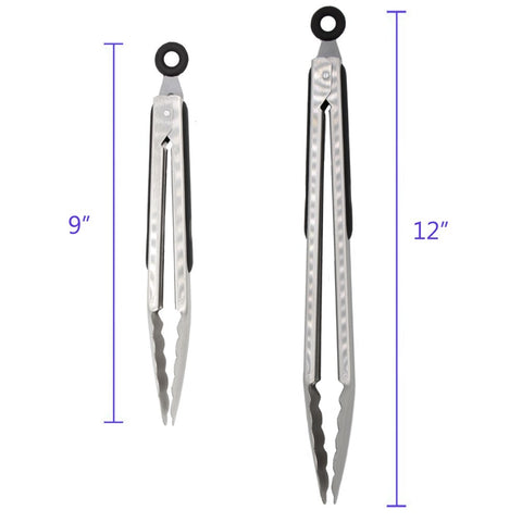 Pinzas ALLWIN-HOUSEWARE W en acero 304, duraderas para uso diario.