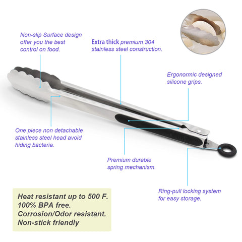 Pinzas ALLWIN-HOUSEWARE W, sistema de bloqueo para almacenamiento seguro.