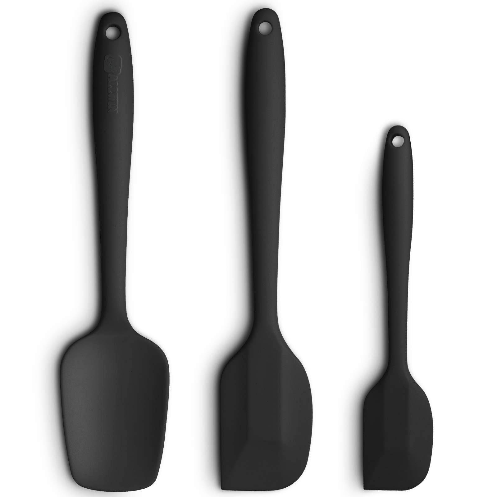 ALLWIN-HOUSEWARE W set de espátulas de silicona con mango ergonómico para cocinar cómodo