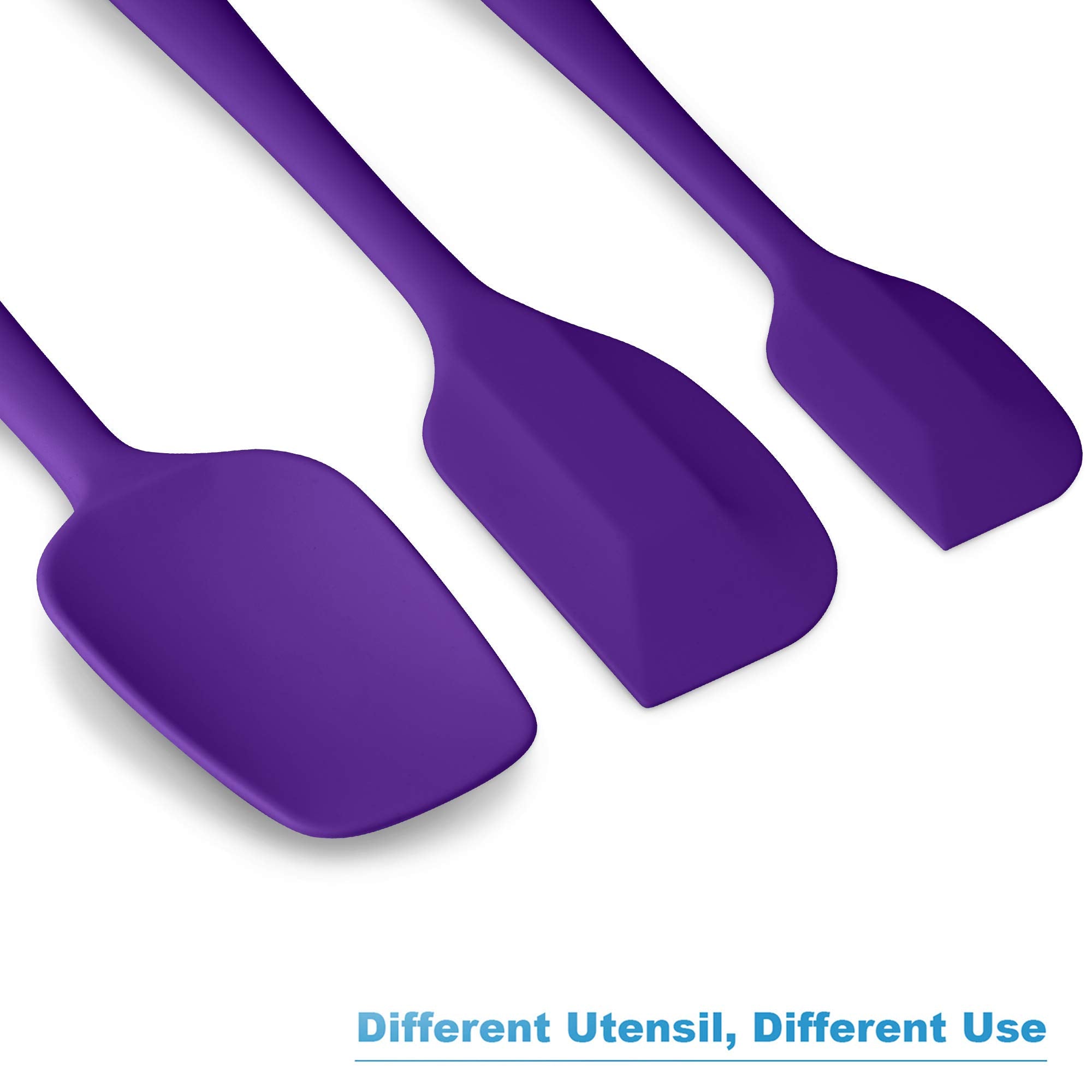Conjunto violeta ALLWIN-HOUSEWARE W, espátulas resistentes al calor para cocinar