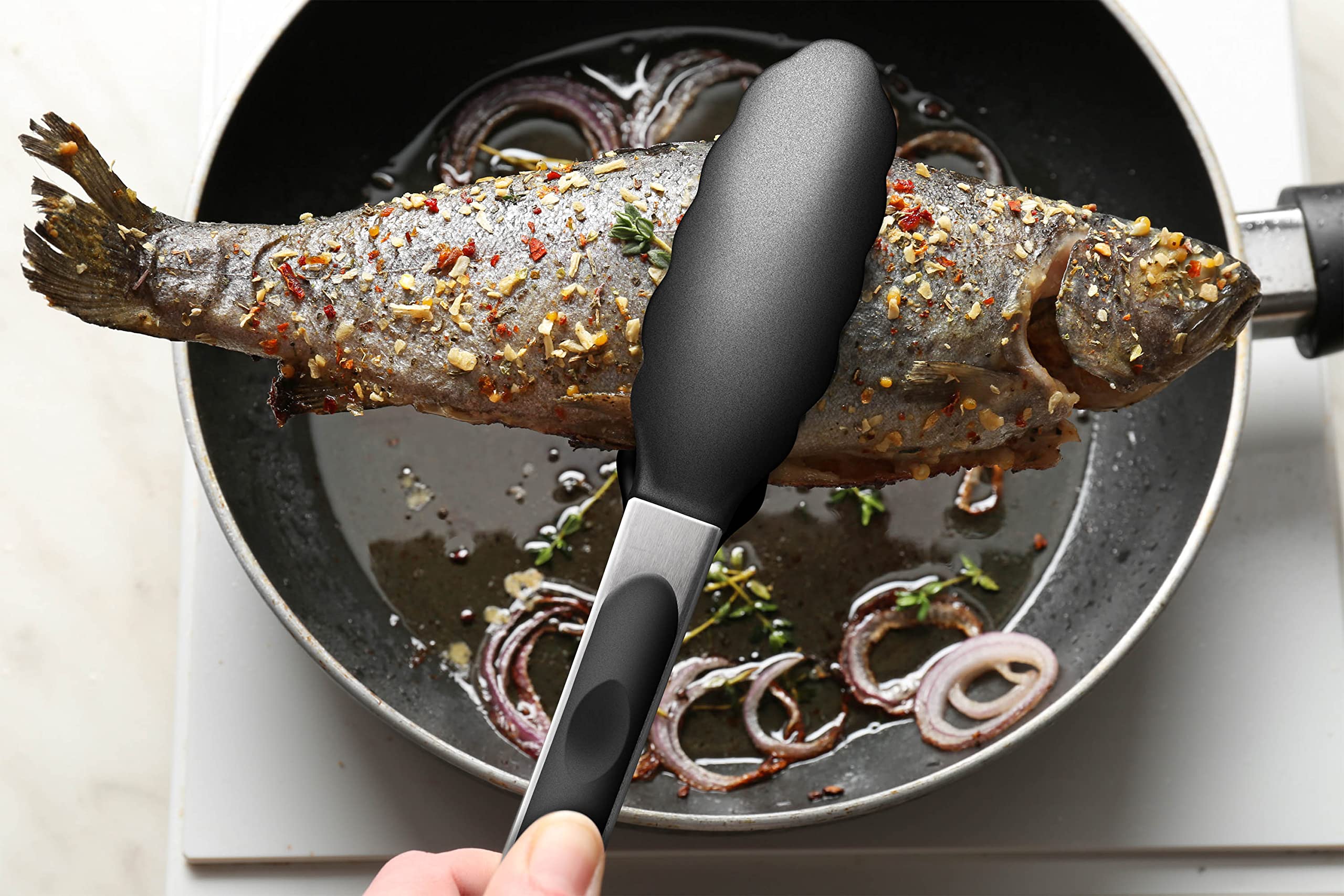 ALLWIN-HOUSEWARE W juego de pinzas versátil para grill y cocina diaria.