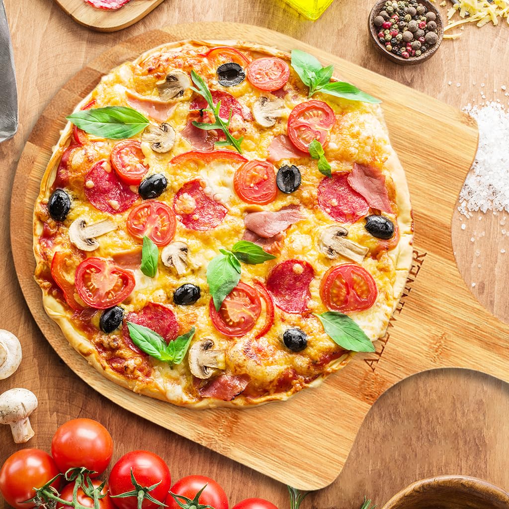 ALLWINNER pala pizza grosor 0,35 pulgadas para mejor control.