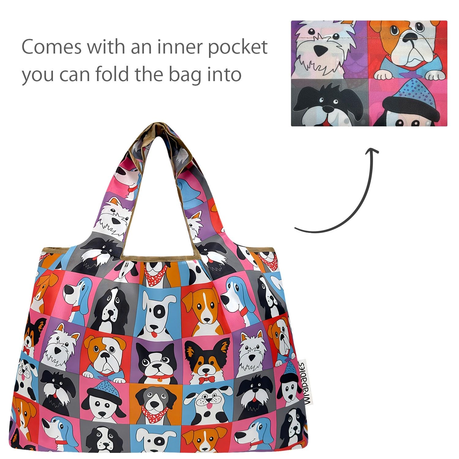Allydrew tote nylon con asas de 9 pulgadas para hombro cómodo