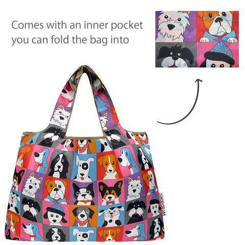 Allydrew tote nylon con asas de 9 pulgadas para hombro cómodo