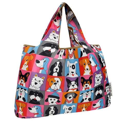 Allydrew tote nylon grande plegable, ideal para compras sostenibles