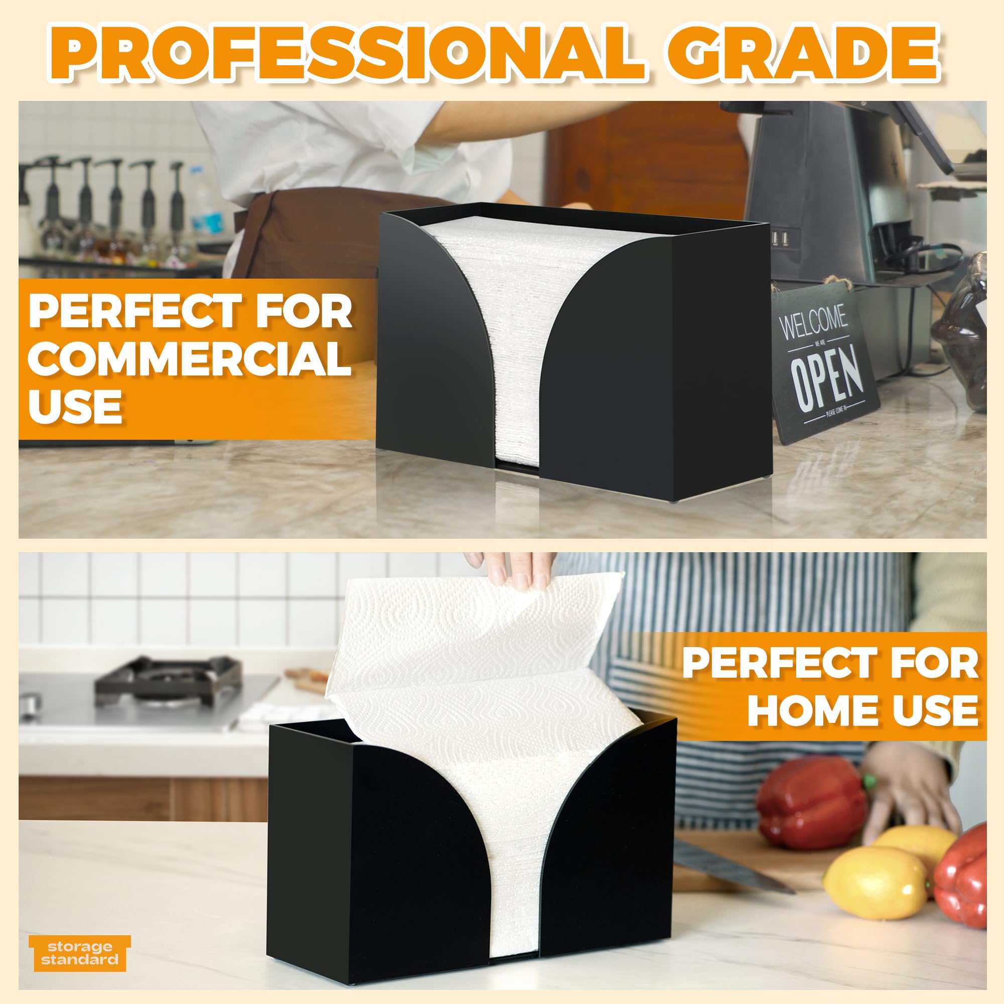 Acabado negro mate Storage Standard con estilo moderno y limpio.