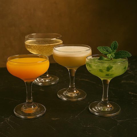 Almagic copa coupe para cocteles variados, mejora la presentación y el sabor.