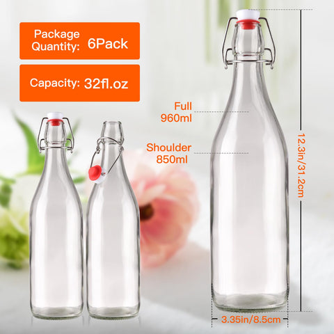 Botella Alotpower 32oz con tapa abatible, ideal para extracto de vainilla.