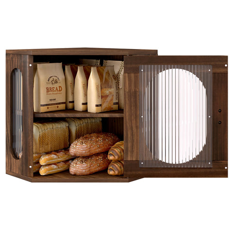 Alpeir Caja Pan Esquina Multifuncional ideal para pan, frutas, dulces y especias