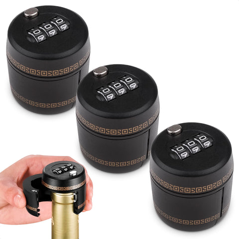 ALPENKOK bloquea la tapa de la botella para boca de 1 pulgada, ideal para vino.