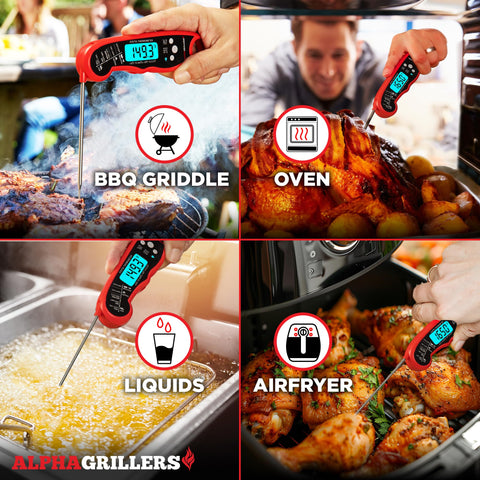 Termómetro duradero de Alpha Grillers para uso diario en la cocina.