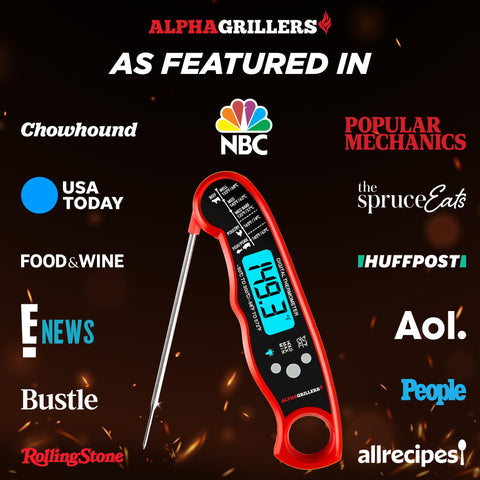 Alpha Grillers termómetro para freidora, ideal para frituras seguras.