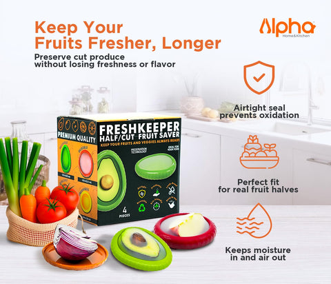 ALPHVIDI juego de cuatro contenedores frigo para organización y espacio