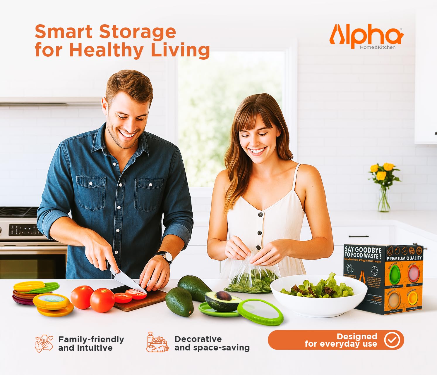 ALPHVIDI contenedor de limón con tapa para jugo y aroma protegido
