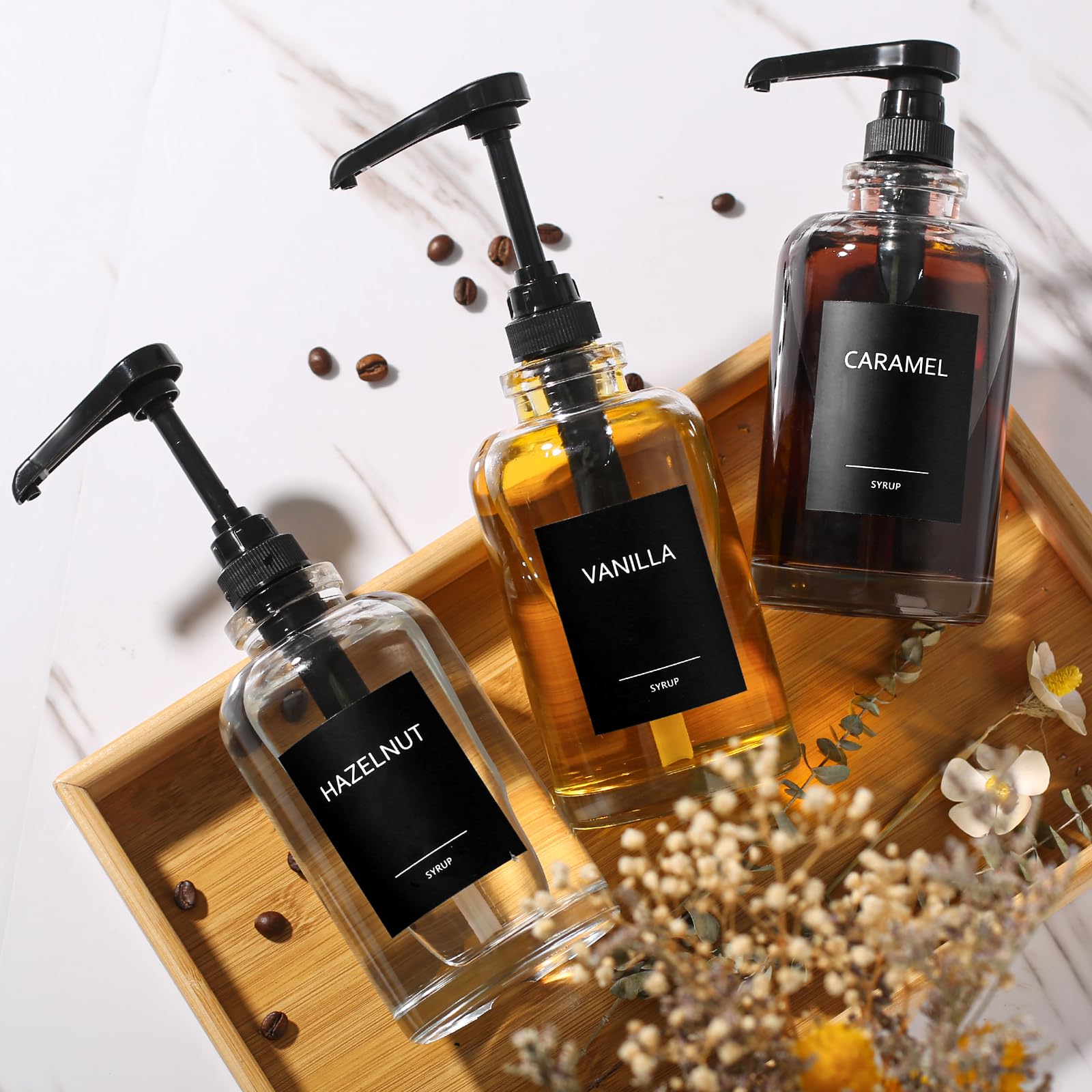 Set de dispensadores ALPIRIRAL para cafetería, estilo elegante y funcional.