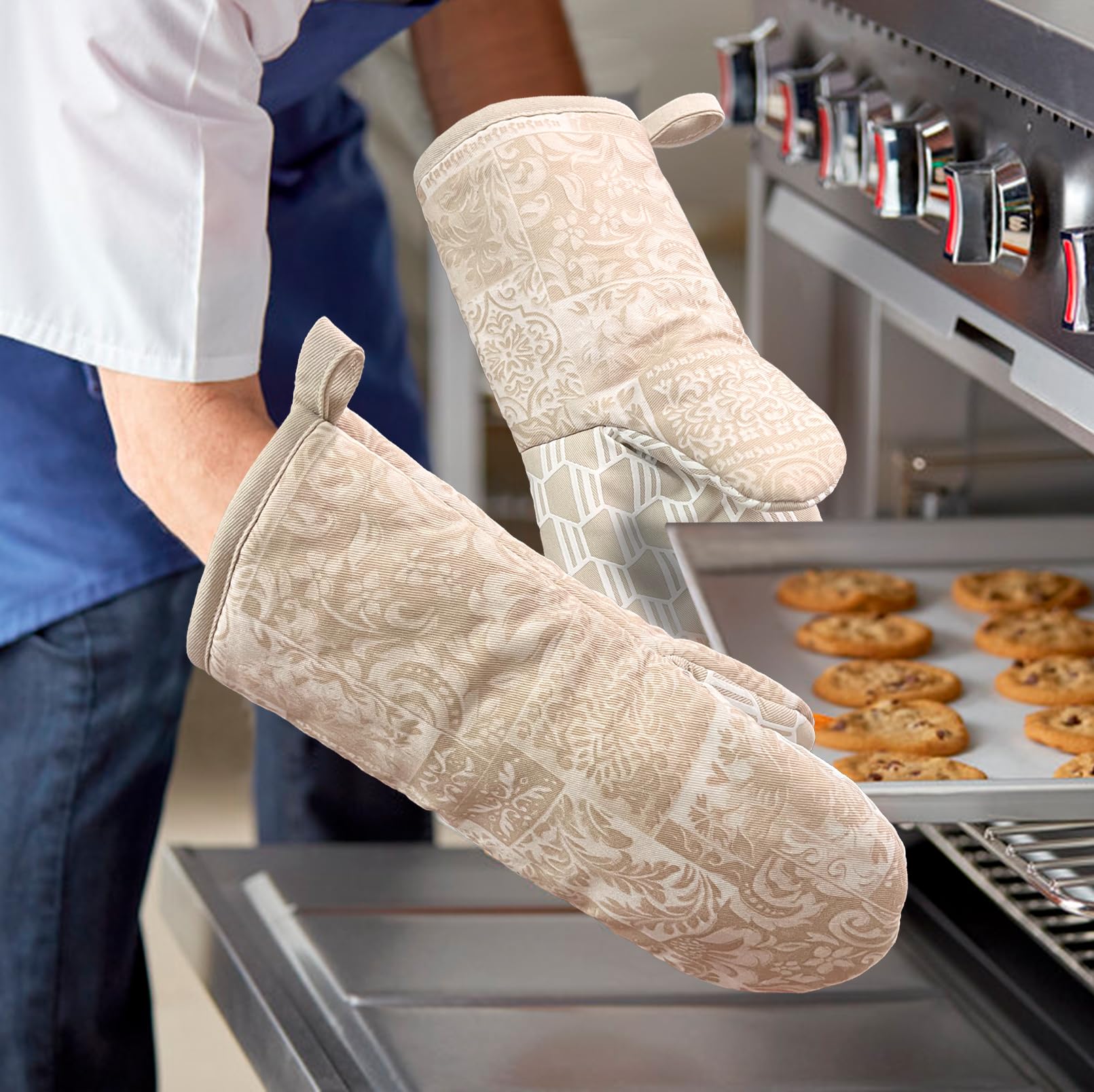 Guantes Alselo con agarre de silicona para manejo estable de ollas
