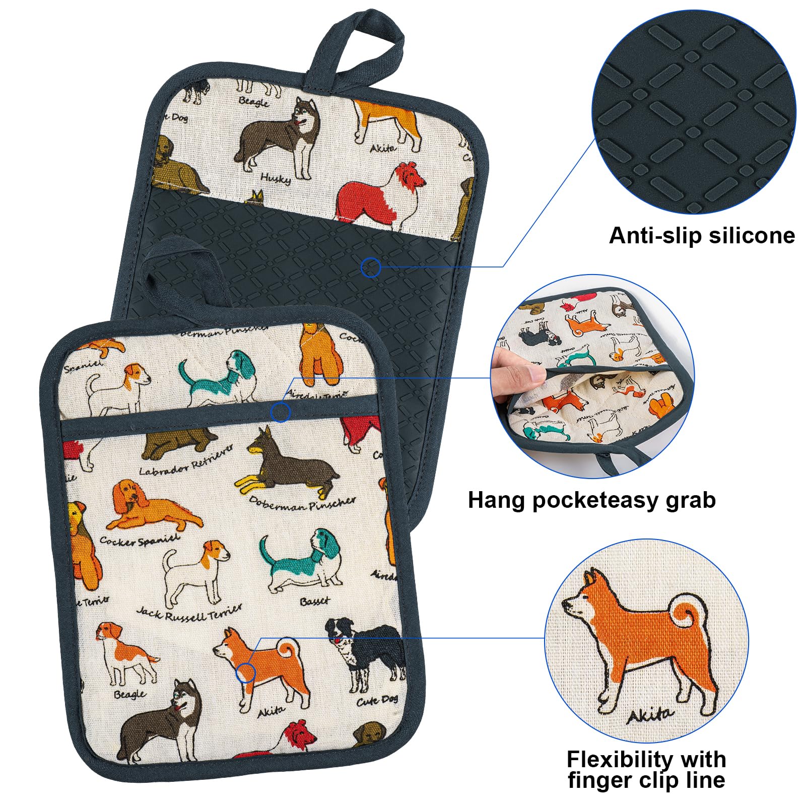 alselo conjunto-5-piezas-cocina-perro-flor versatilidad para hogar y regalos