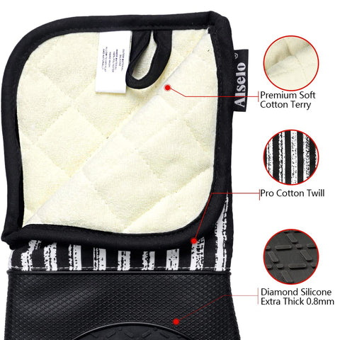 Guantes Alselo impermeables, fáciles de limpiar y reutilizables.