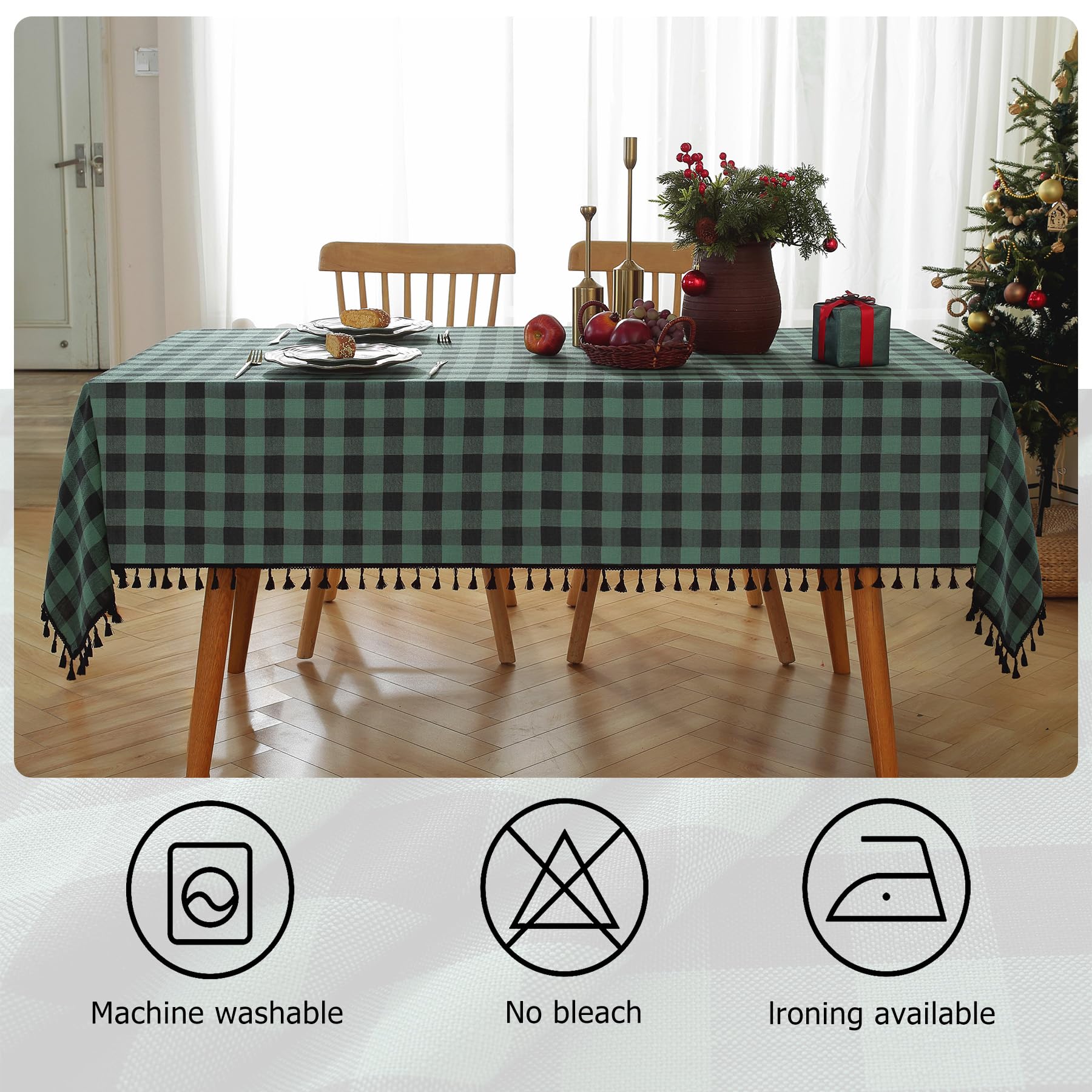 Diseño rústico-moderno de Alsoo, mantel que combina con estilos de decoración.