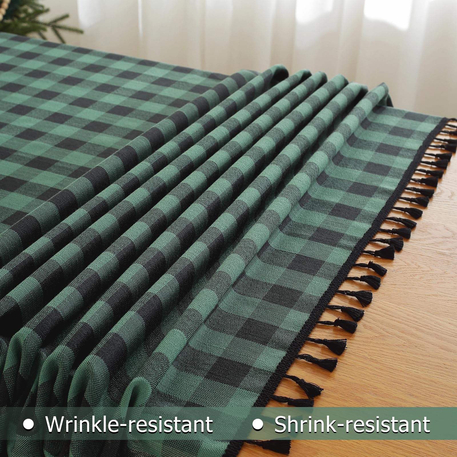 Textura de lino-algodón de Alsoo, tacto suave ideal para uso diario en casa.