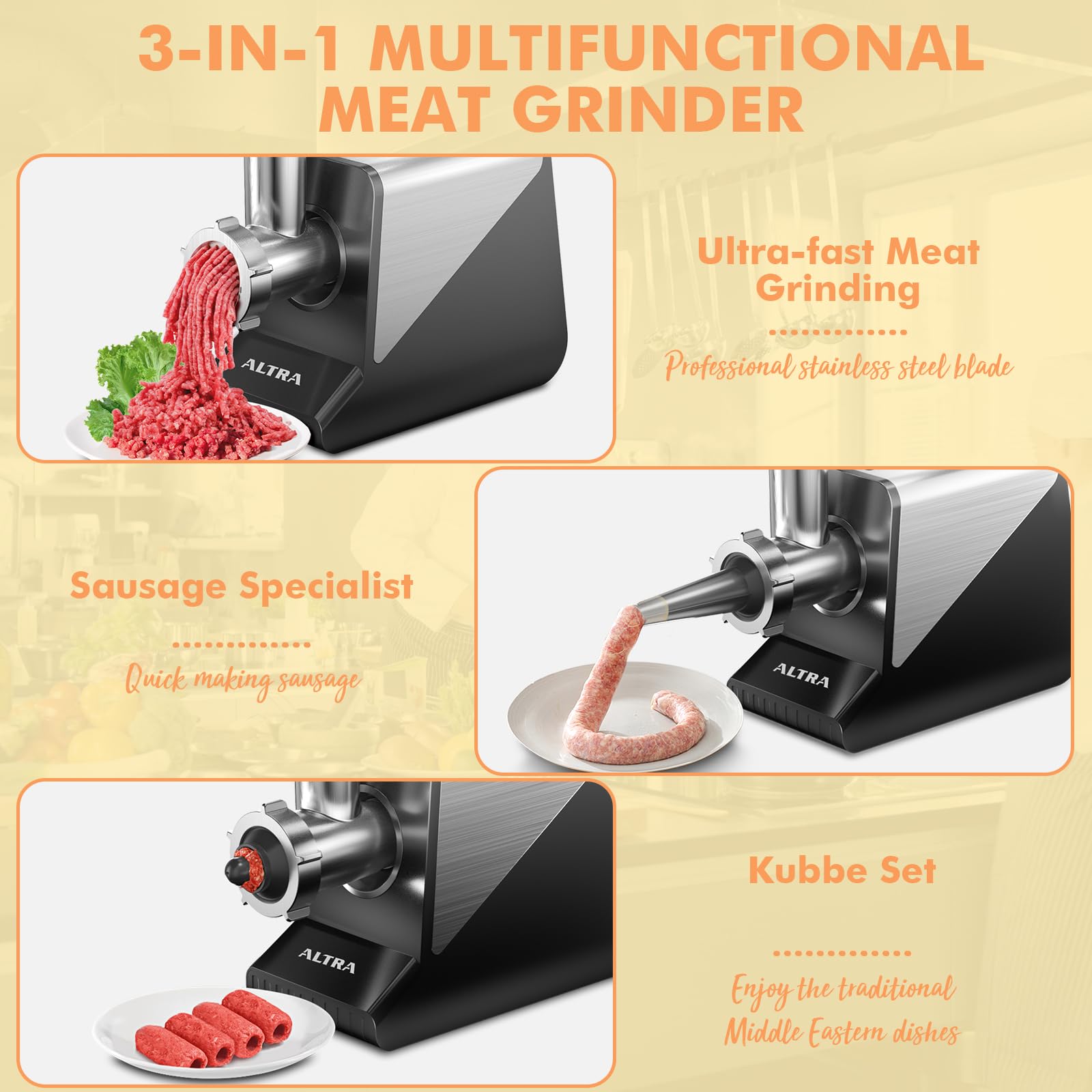 ALTRA LIFE #8 kit Kibbe para kibbe casero