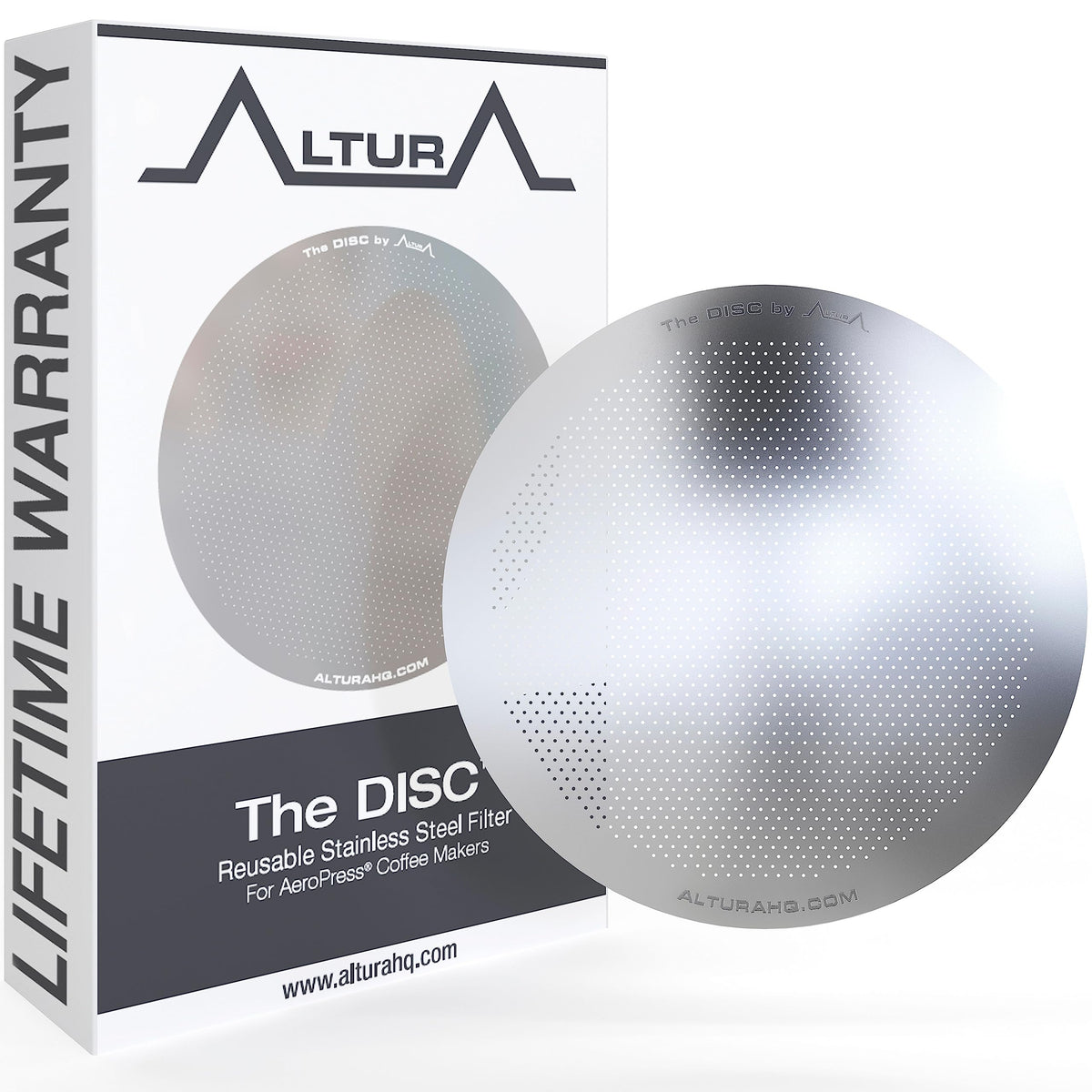 ALTURA The DISC: filtro de acero inoxidable para aeropress, mejora el sabor.