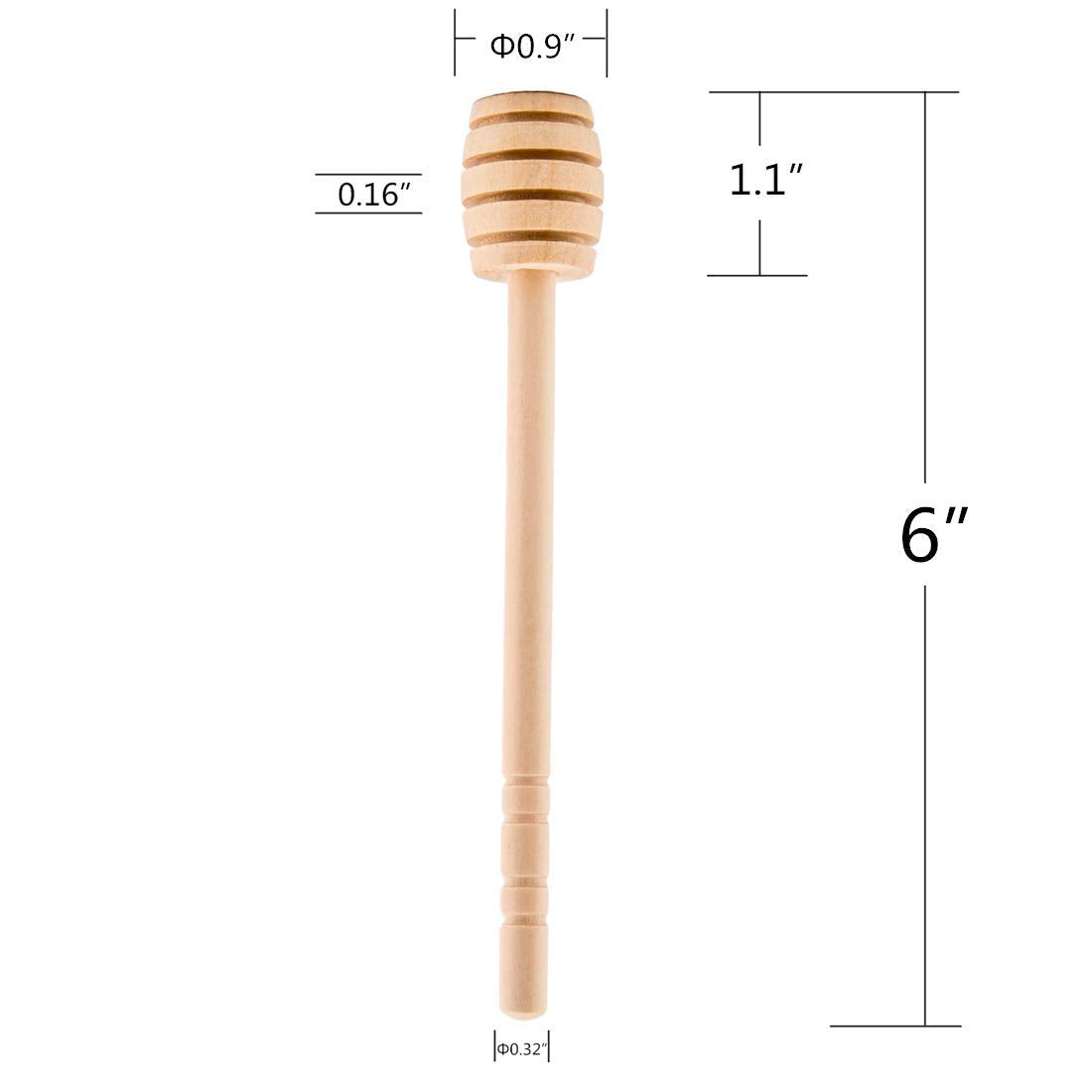 Alytimes palitos dispensadores de madera para mermelada y miel, ideal para degustaciones.